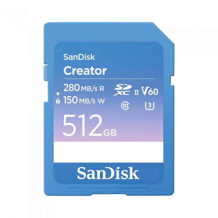 Thẻ SD Sandisk Extreme PRO- 512GB SDXC, Creator Card- SDSDXEP-512G-GNCIS