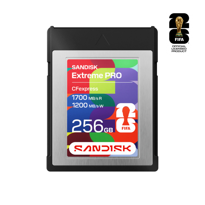 Thẻ nhớ SanDisk 256GB SDCFE-256G-GF4NN CFexpress Type B Card FWC 2026 Edition PCIe 1700MB/s(R)/1200MB/s(W)