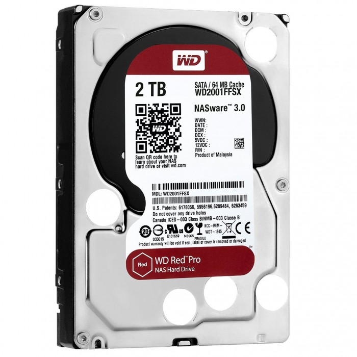 WD HDD Caviar Red Pro 2TB 3.5"  WD2001FFSX