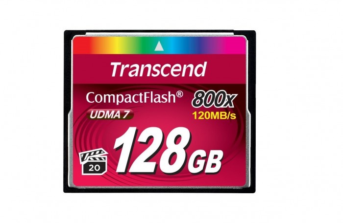 Thẻ nhớ CF 128 GB MLC NAND Transcend’s 800x CompactFlash memory cards UDMA7