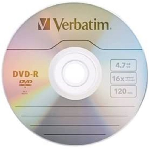 Đĩa Verbatim AZO DVD-R 4.7GB 16X with Branded Surface - 50pk Spindle