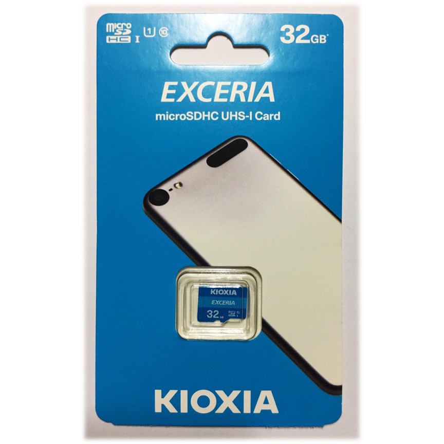 Thẻ nhớ MicroSD 32GB UHS-I C10 Kioxia Exceria 100MBs(Không có Adapter)