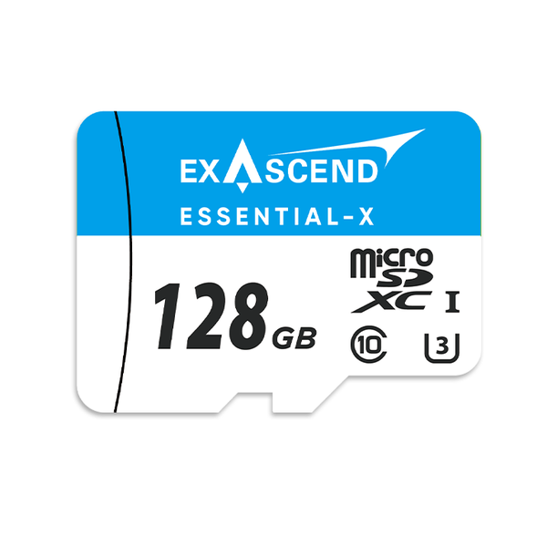 Thẻ nhớ Essential-X micro SD - 128GB hiệu Exascend, model: ES128GTFU3MP