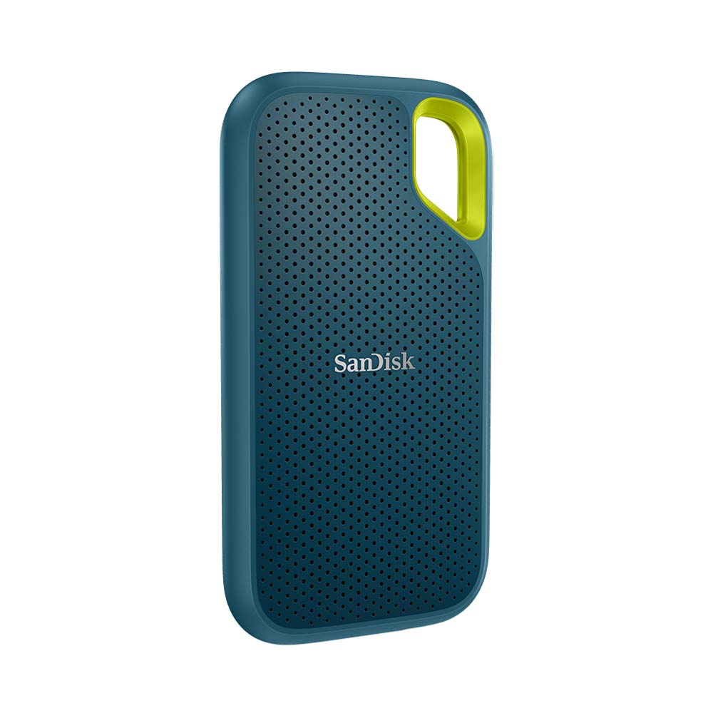 Ổ cứng SSD (GN) Sandisk Extreme-USB 3.2, Type C & Type A, màu ghi xanh- SDSSDE61-1T00-G25M
