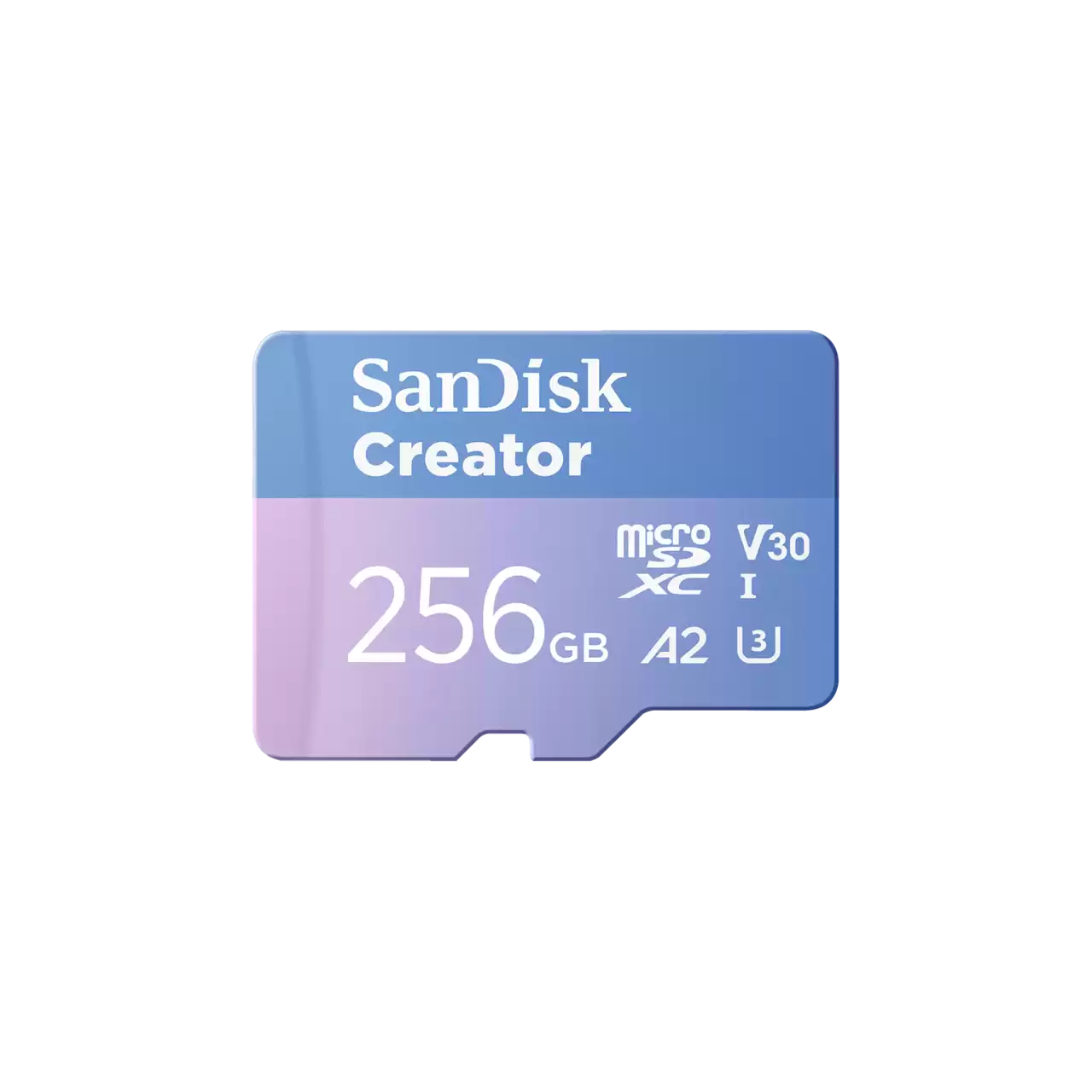 Thẻ nhớ Sandisk Extreme uSD 256G,190/130MB/s,C10,UHS-I,U3,V30,A2,RPD2,Creator Card+Adapter,N/JC,4x6 Blister, Global _  SDSQXAV-256G-GN6MS