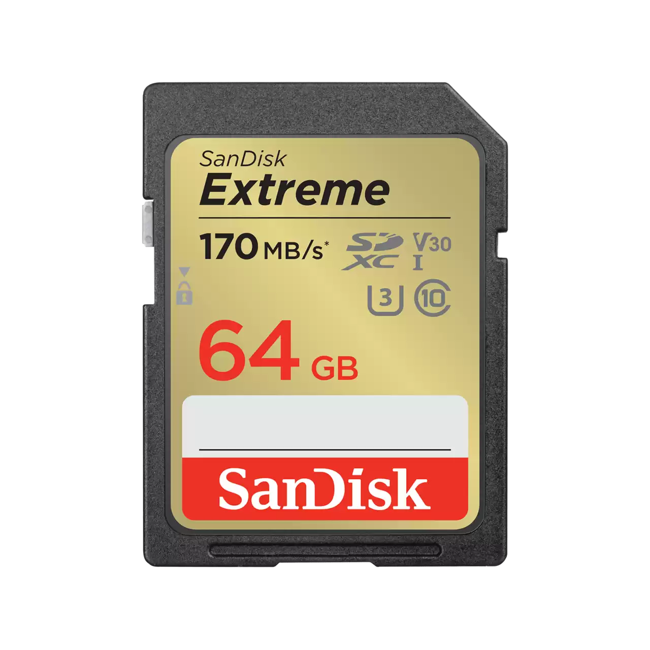 Thẻ nhớ SanDisk 64G Extreme,V30,U3,C10,UHS-I,170MB/s-SDSDXV2-064G-GNCIN