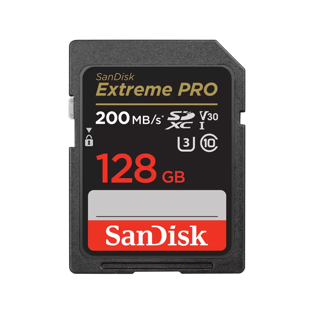 Thẻ SD SanDisk Extreme PRO- 128GB SDXC,V30,U3,C10,R200,W90- SDSDXXD-128G-GN4IN
