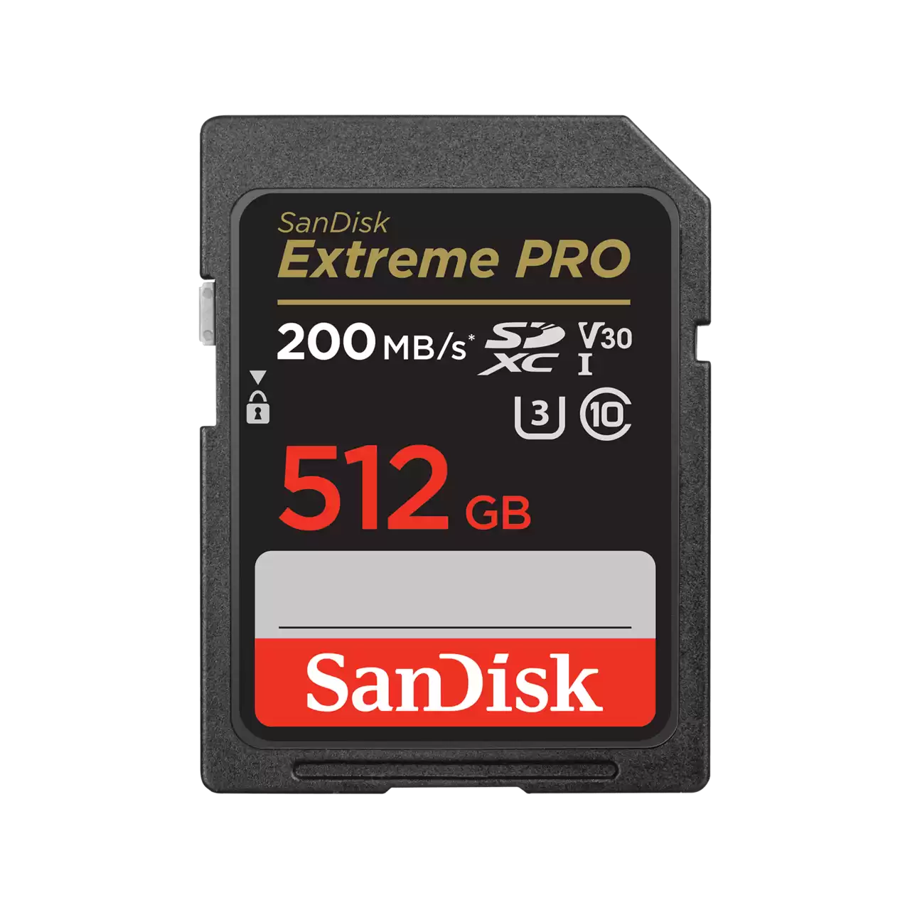Thẻ SD SanDisk Extreme PRO- 512Gb,V30,U3,C10 200MB/s R, 140MB/s W - SDSDXXD-512G-GN4IN